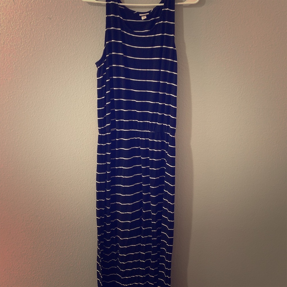 Black and white striped Dress